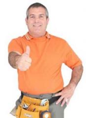 Thumbs up from an irrigation contractor